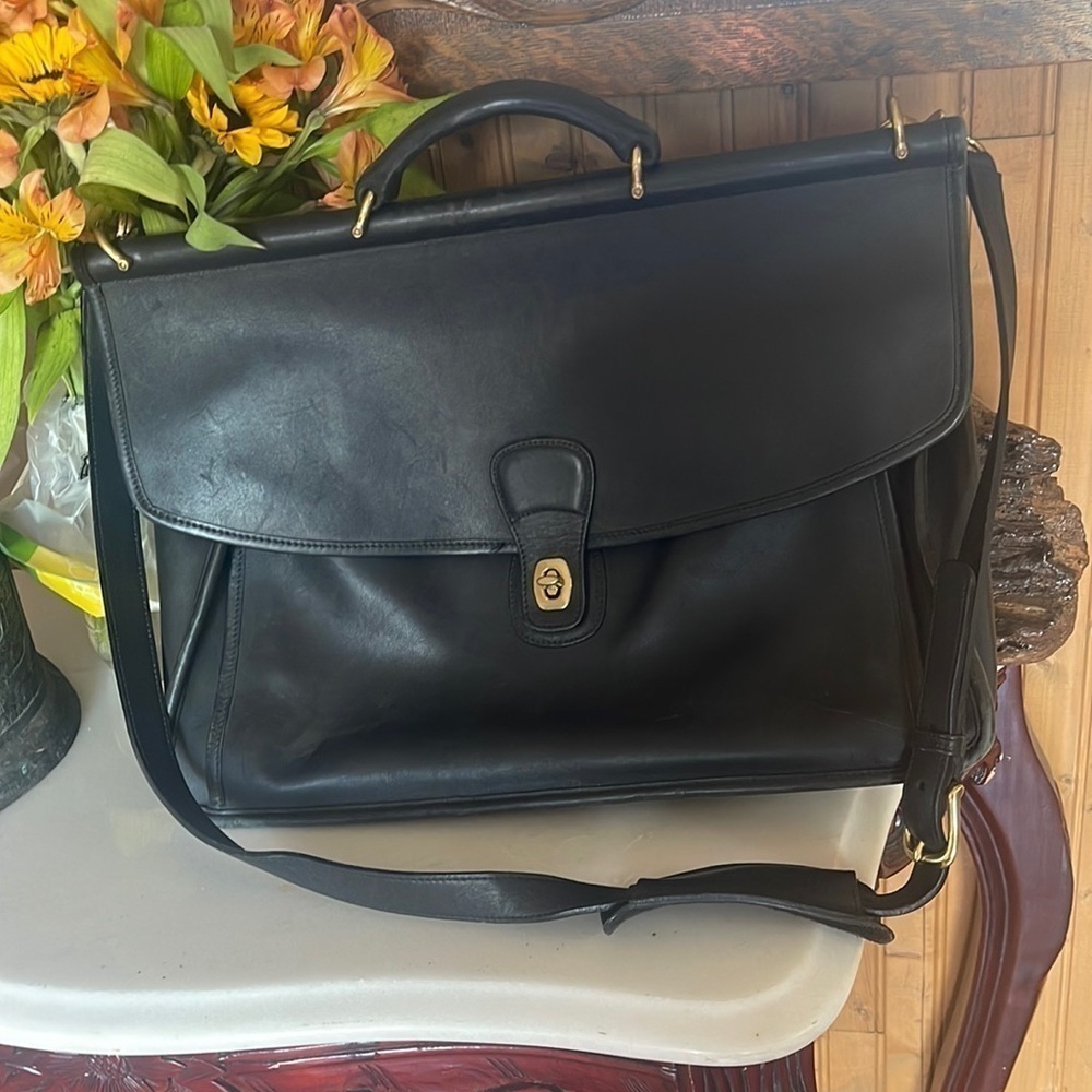 Coach Black Leather Bag